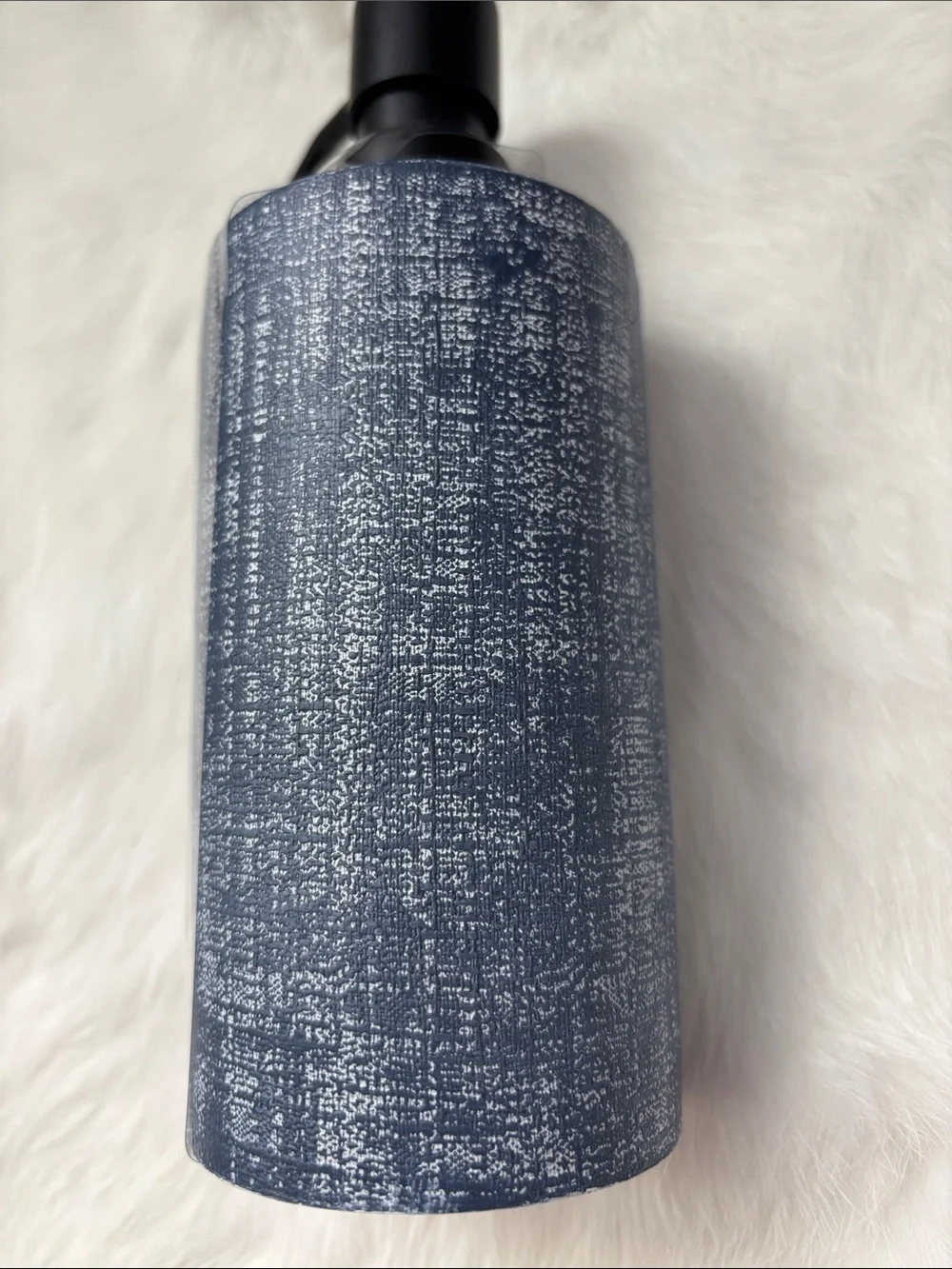 Halston Home Soap Dispenser,resin,plastic pump, cylindrical shape,bath,kitchen
